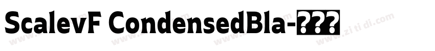 ScalevF CondensedBla字体转换